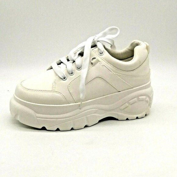 Forever Shoes - Forever Womens‎ Hyatt 08 Lace Up Sneaker White 6.5
